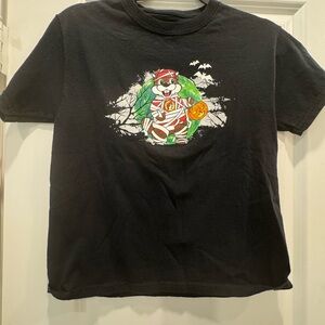 Kids Black Halloween Graphic T-Shirt